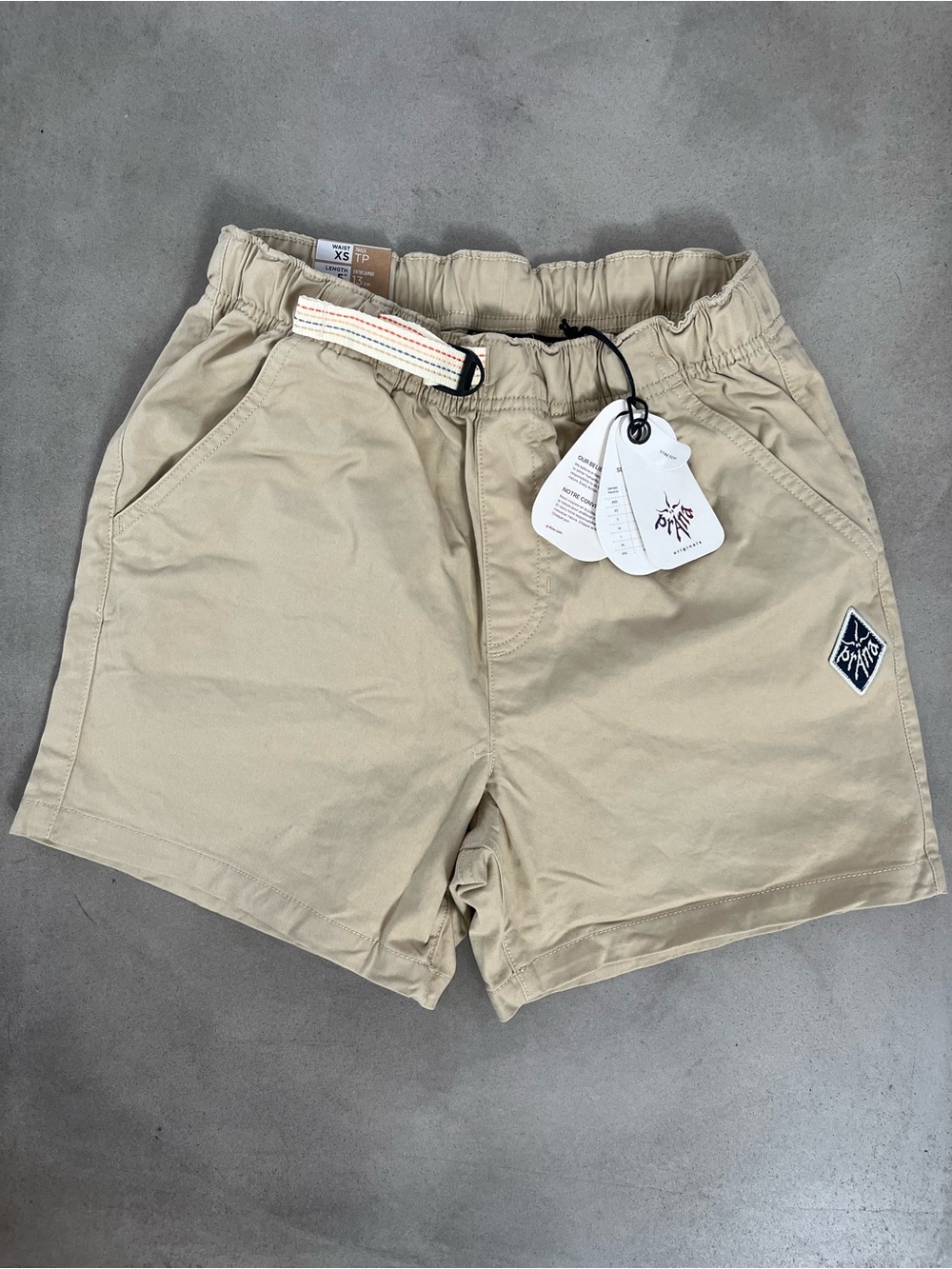 prAna Mojave Men’s Shorts Khaki Cliffside Size XS NWT